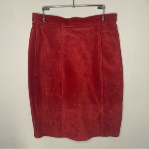 Vintage Red Pencil Skirt